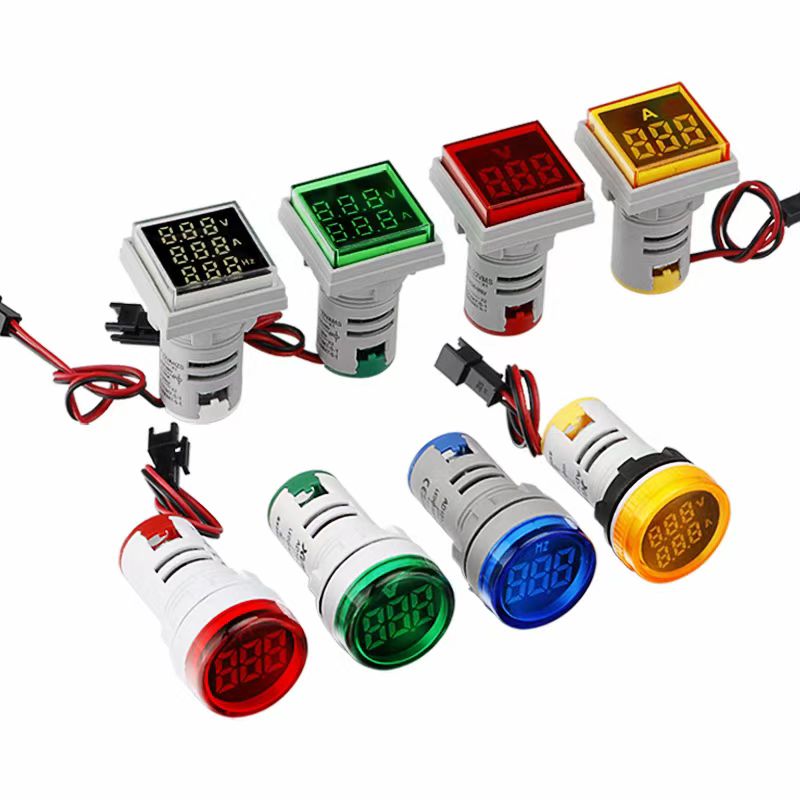 22 ملي میتر بینلیټر / امیټرز میټر د ډیجیټل شاخص ر light ا رهبري کوي
