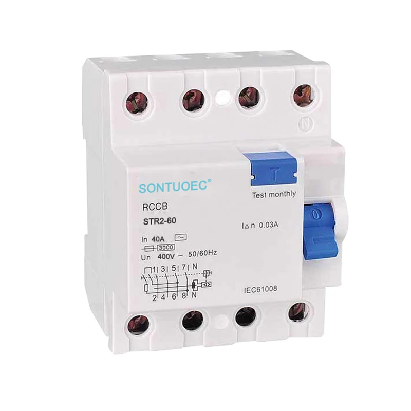 4p 63a / 30MA RCD AC ډول