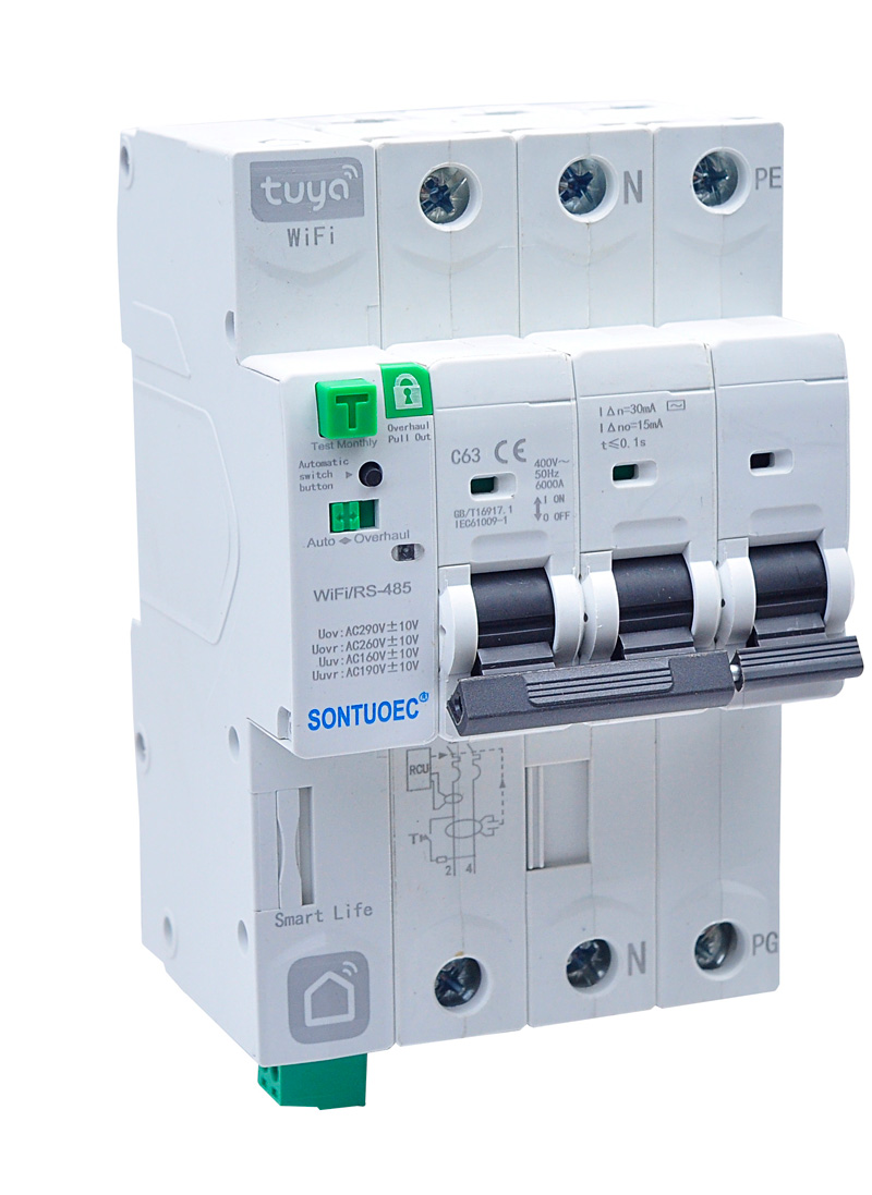 د IoT 4G سرکټ بریکر وائی فای Tuya APP ریموټ کنټرول بې سیم ریموټ