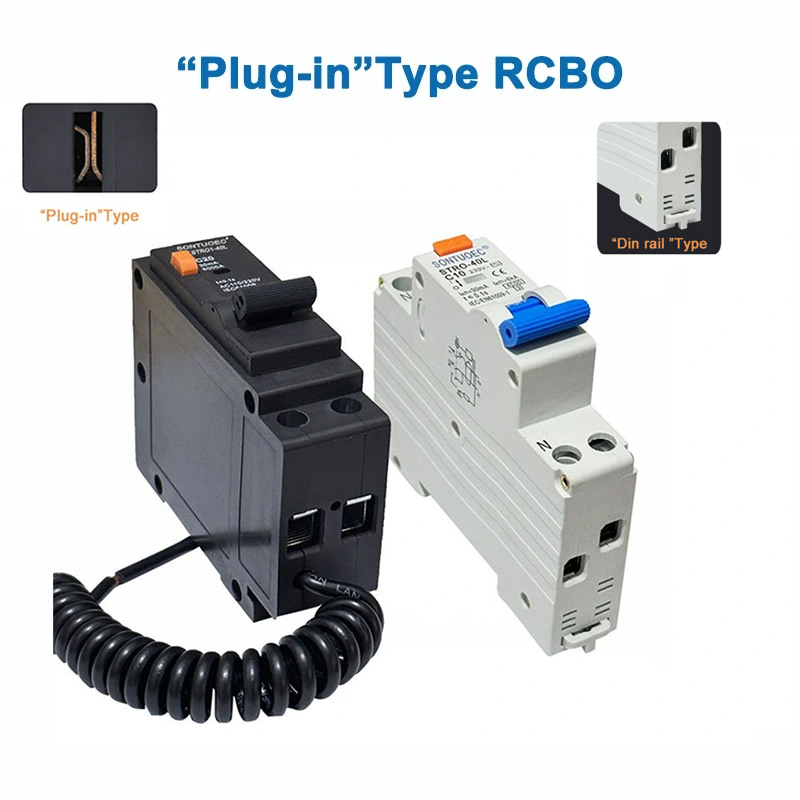 د RCBO 1P + N په ټایپ کې پلګ