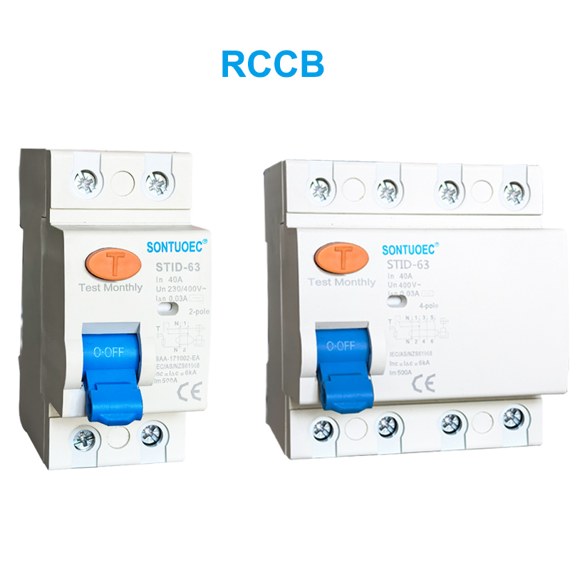 stid-63 لړۍ rccb 230v 63a د اوسیدونکی مخکښ ماتونکی