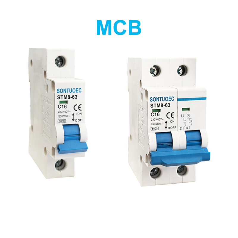 stm88-63 د کوچني سرکټ ماتونکی 6KA 1P 2p 2p 3p 4P 40 / 400V