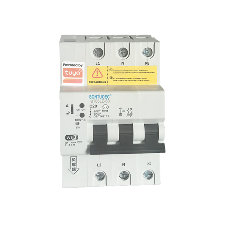 وائی ​​فای ST65LE-63wf2 لړۍ ملټي فنکشنل IoT هوښیار RCBO هوښیار سرکټ بریکر